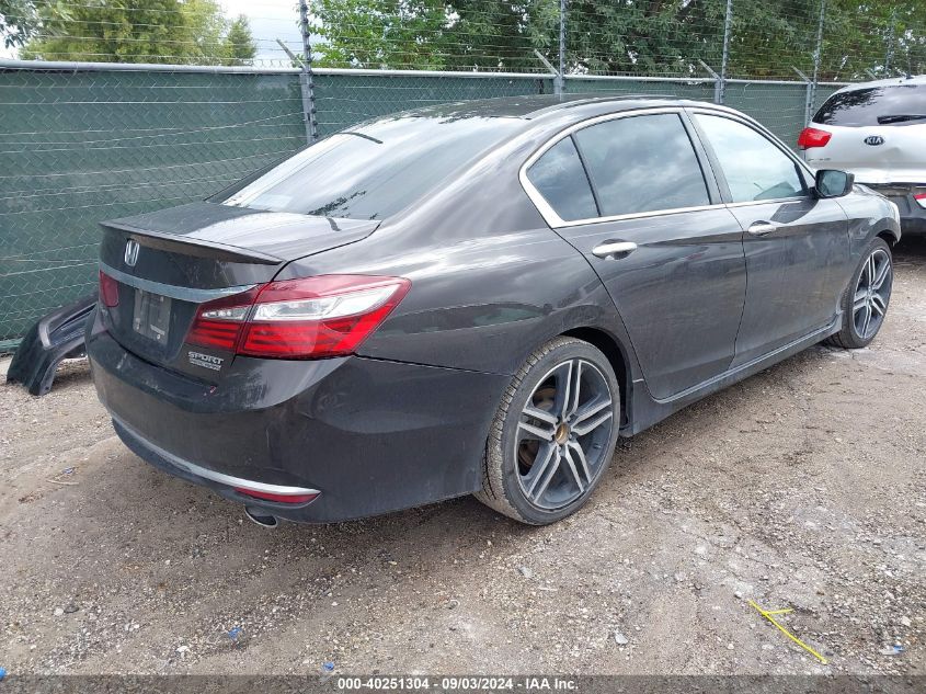 2017 Honda Accord Sport Se VIN: 1HGCR2F11HA114031 Lot: 40251304