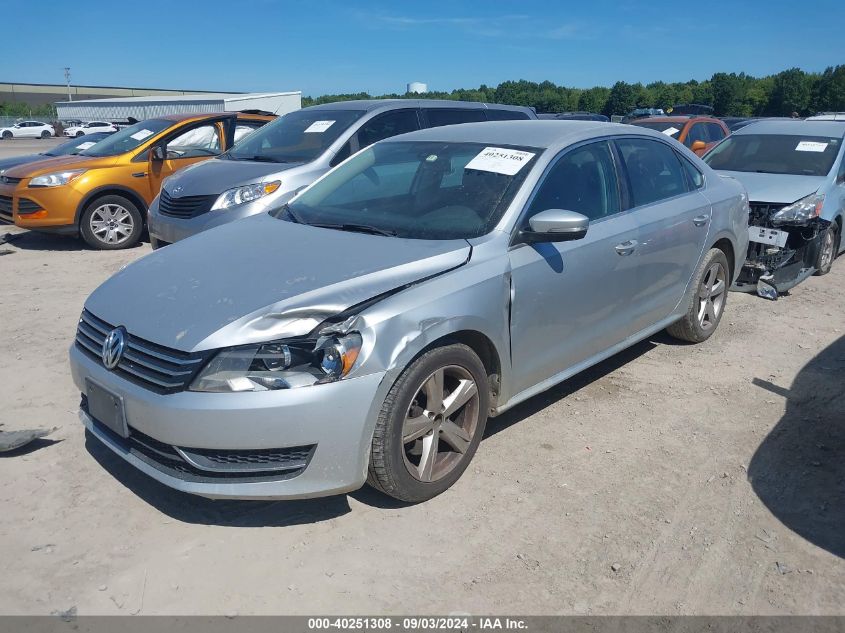 2013 Volkswagen Passat 2.5L Se VIN: 1VWBP7A33DC097573 Lot: 40251308