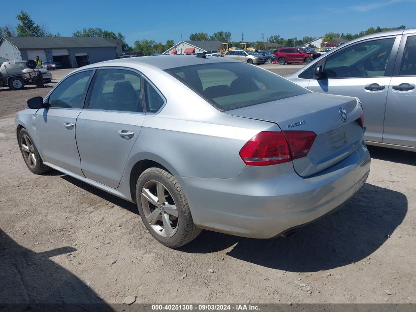 2013 Volkswagen Passat 2.5L Se VIN: 1VWBP7A33DC097573 Lot: 40251308