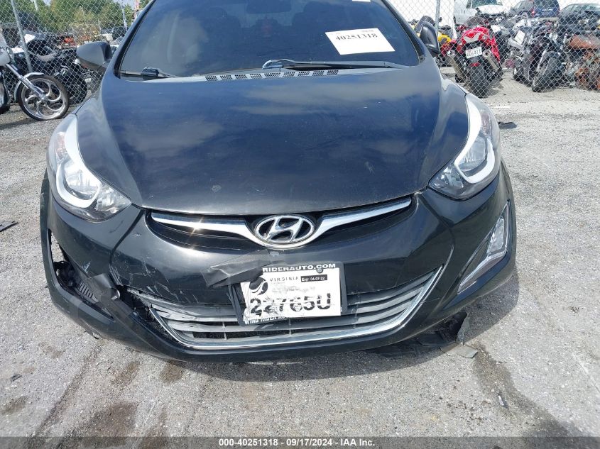 2014 Hyundai Elantra Se VIN: 5NPDH4AEXEH497922 Lot: 40251318