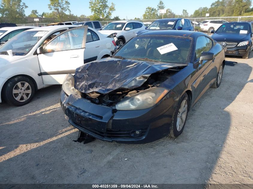 2007 Hyundai Tiburon Gs VIN: KMHHM66D57U251826 Lot: 40251359