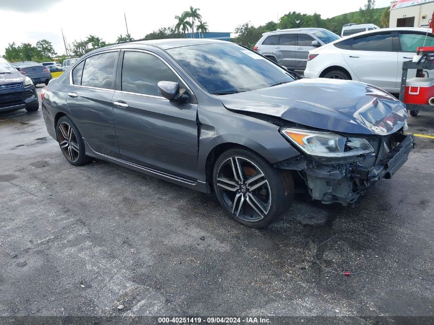 2017 Honda Accord Sedan Sport VIN: 1HGCR2F54HA277081 Lot: 40251419