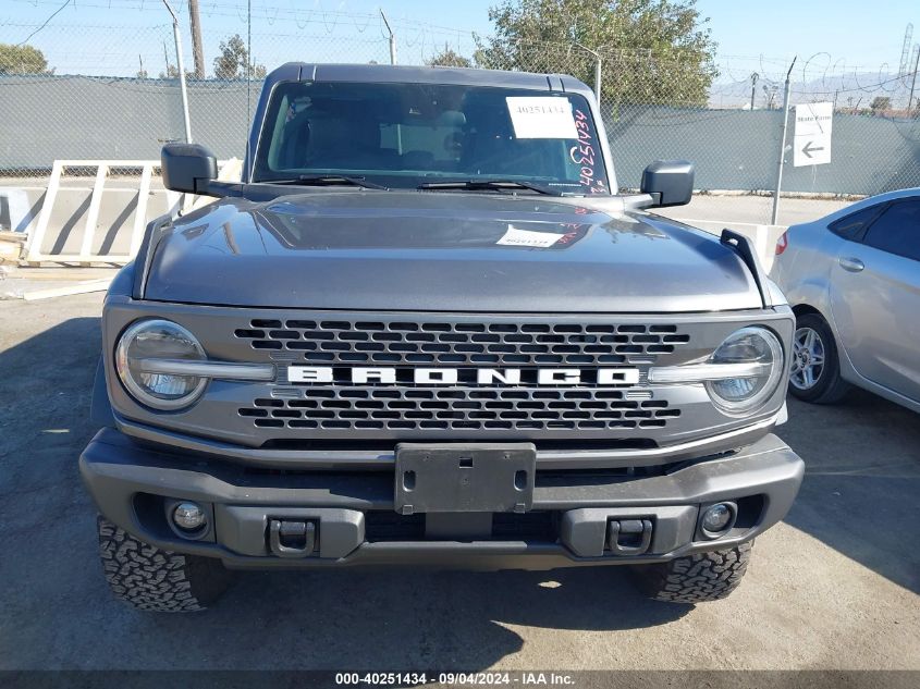 2022 Ford Bronco Badlands VIN: 1FMEE5DP8NLB91356 Lot: 40251434