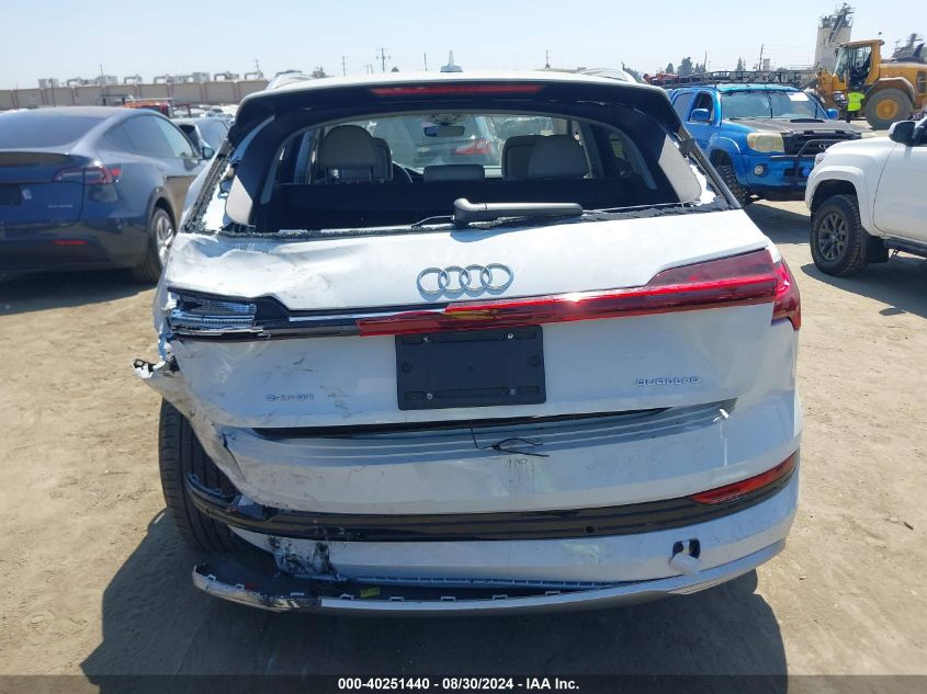 2022 Audi E-Tron Premium Plus Quattro VIN: WA1LAAGE9NB022893 Lot: 40251440