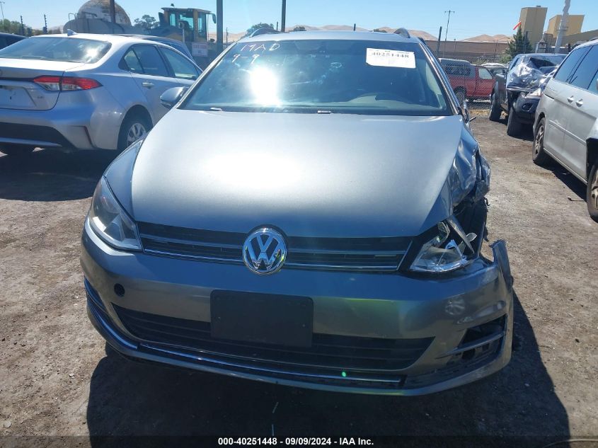 2015 Volkswagen Golf Sportwagen Tdi Se 4-Door VIN: 3VWCA7AU1FM504497 Lot: 40251448