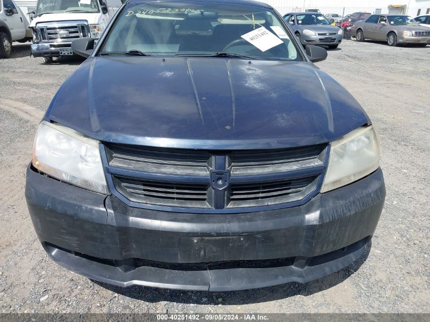 2008 Dodge Avenger Se VIN: 1B3LC46K98N168790 Lot: 40251492