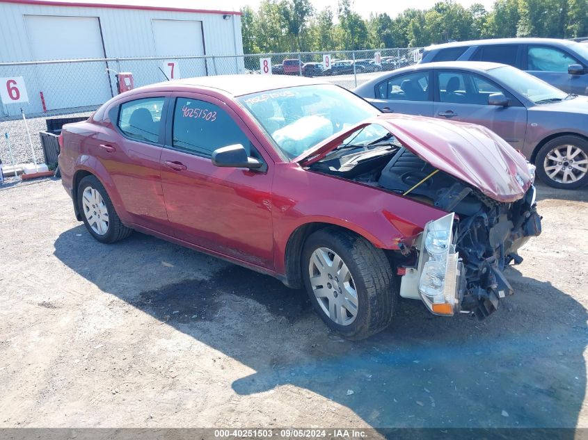 2014 Dodge Avenger Se VIN: 1C3CDZAG3EN224167 Lot: 40251503