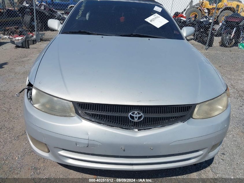 2000 Toyota Camry Solara Sle V6 VIN: 2T1FF28P4YC386249 Lot: 40251512