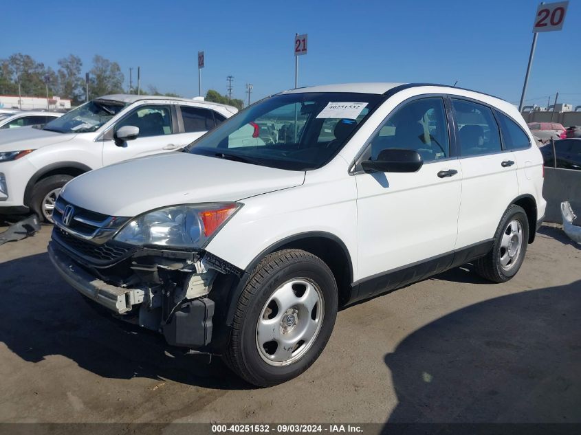 2010 Honda Cr-V Lx VIN: 5J6RE3H31AL032443 Lot: 40251532