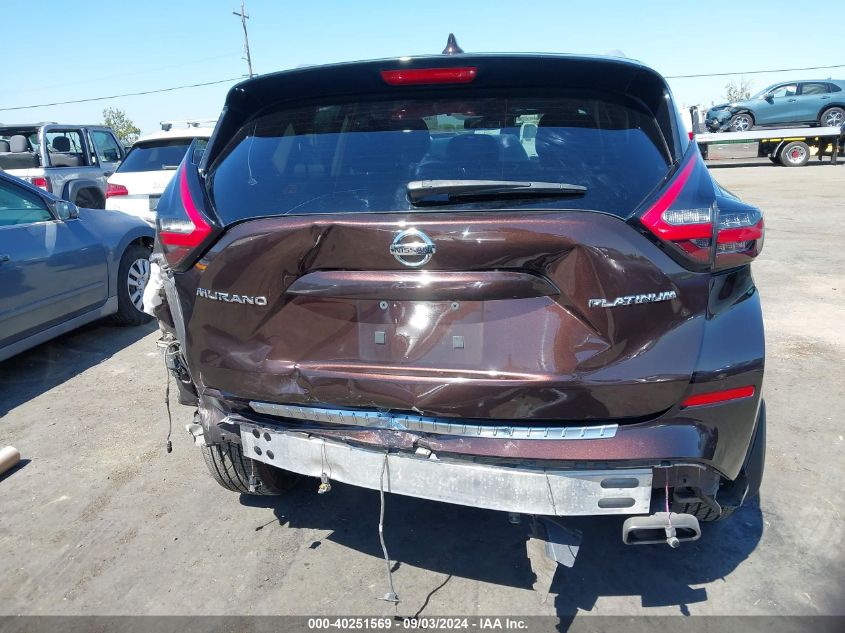 2019 Nissan Murano Platinum VIN: 5N1AZ2MJ6KN143447 Lot: 40251569