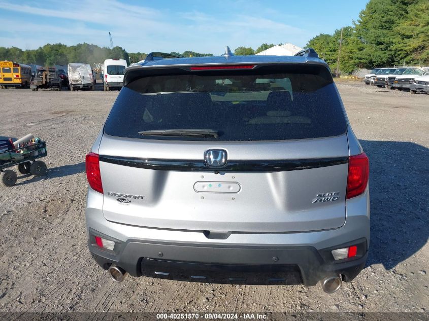 2023 Honda Passport Awd Elite VIN: 5FNYF8H0XPB018649 Lot: 40251570