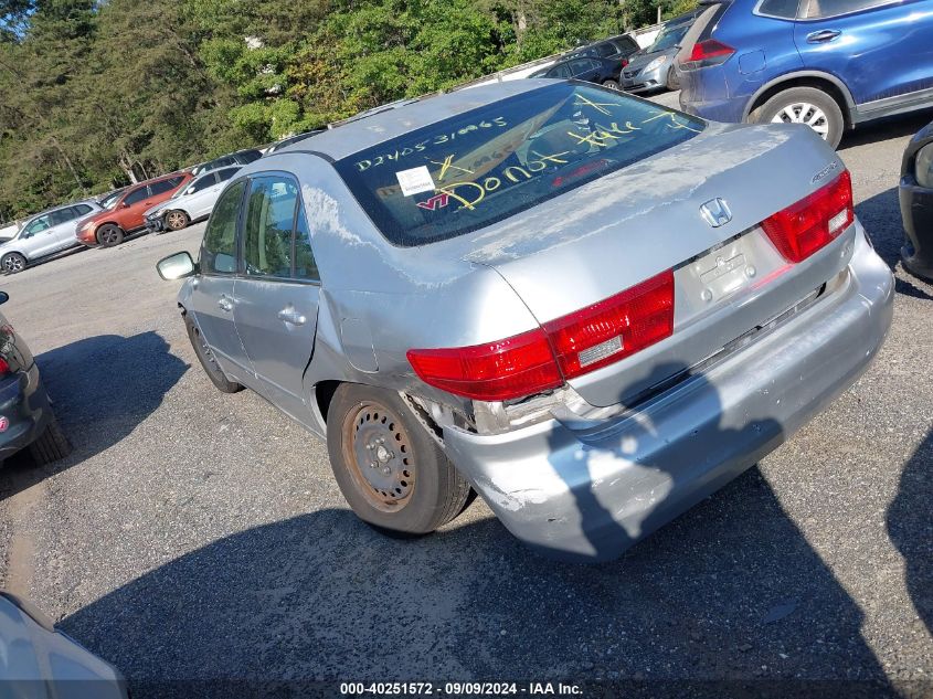 2005 Honda Accord 2.4 Lx VIN: 1HGCM56455A186033 Lot: 40251572