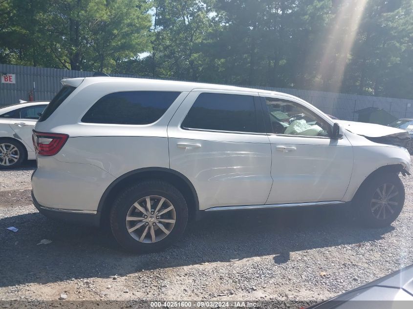 2018 Dodge Durango Sxt Awd VIN: 1C4RDJAG2JC463111 Lot: 40251600