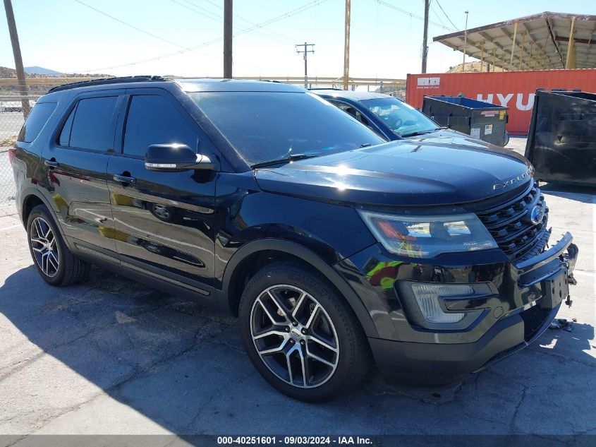 2016 Ford Explorer Sport VIN: 1FM5K8GTXGGC12738 Lot: 40251601