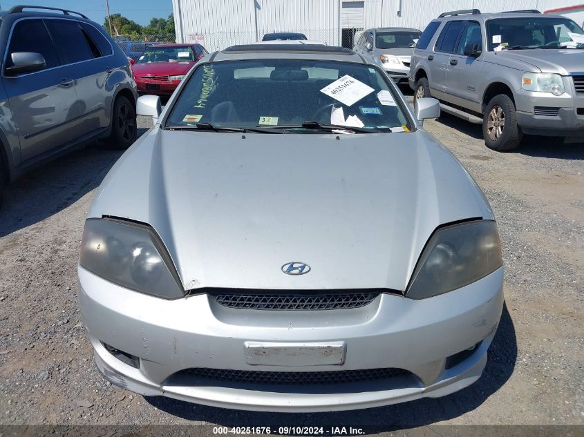 2006 Hyundai Tiburon Gs VIN: KMHHM65DX6U211127 Lot: 40251676