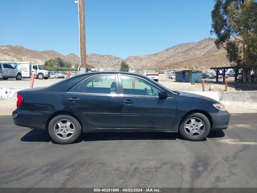 2002 Toyota Camry Le V6 VIN: 4T1BF32K02U018156 Lot: 40251690