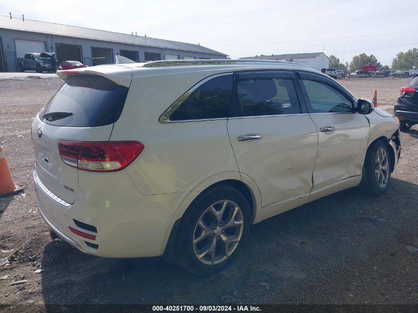 2016 Kia Sorento 3.3L Sx VIN: 5XYPK4A51GG108223 Lot: 40251700