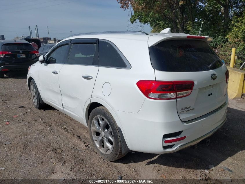 2016 Kia Sorento 3.3L Sx VIN: 5XYPK4A51GG108223 Lot: 40251700