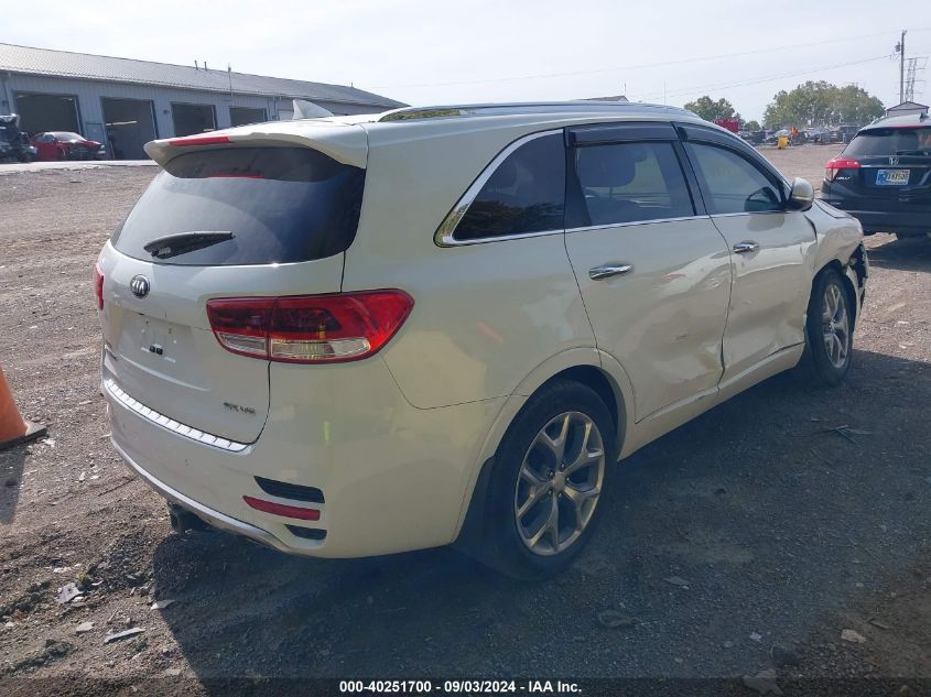 2016 Kia Sorento 3.3L Sx VIN: 5XYPK4A51GG108223 Lot: 40251700