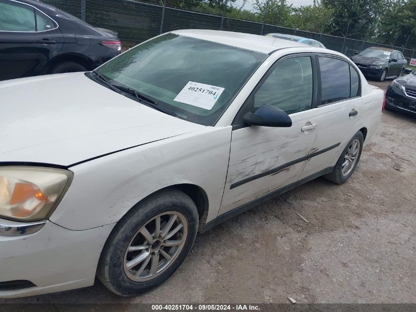 2005 Chevrolet Malibu VIN: 1G1ZS52F95F316493 Lot: 40251704