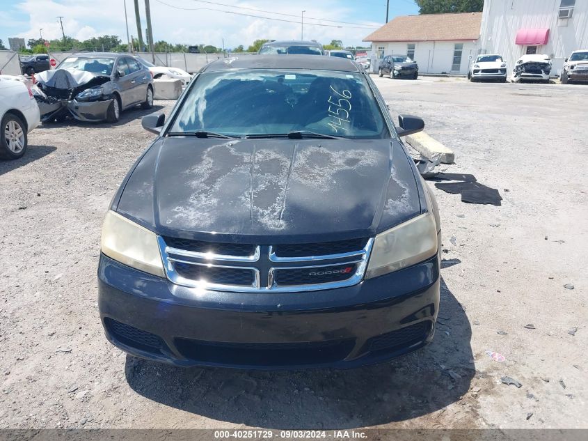 2013 Dodge Avenger Se VIN: 1C3CDZAB3DN514556 Lot: 40251729