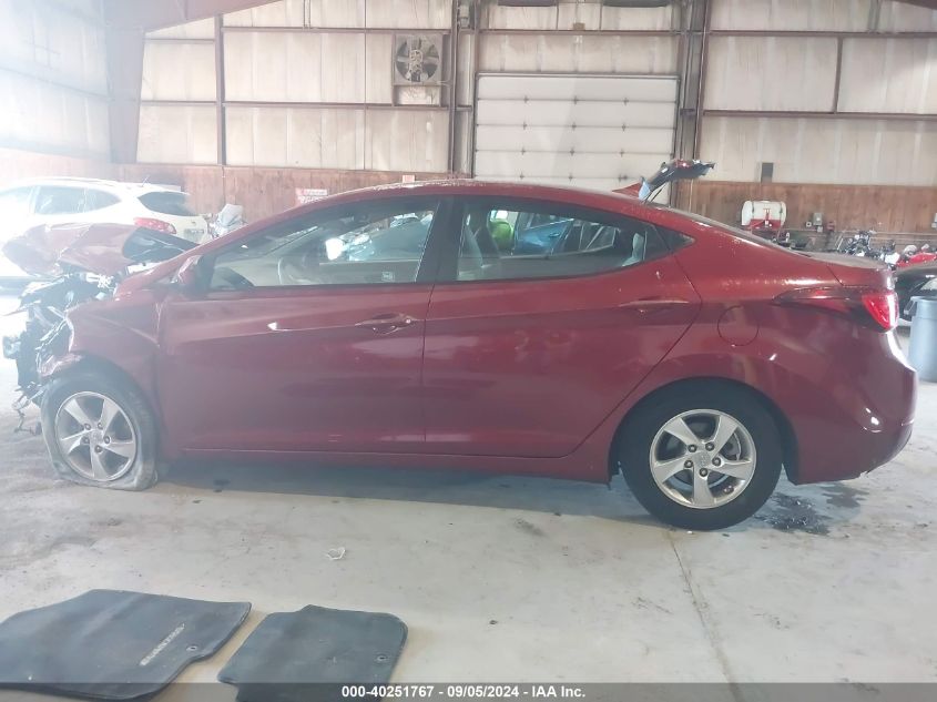 2014 Hyundai Elantra Se/Sport/Limited VIN: 5NPDH4AE6EH469728 Lot: 40251767