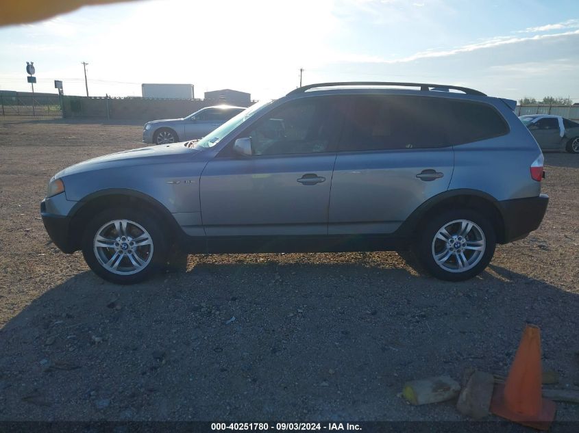 2004 BMW X3 3.0I VIN: WBXPA934X4WC33715 Lot: 40251780