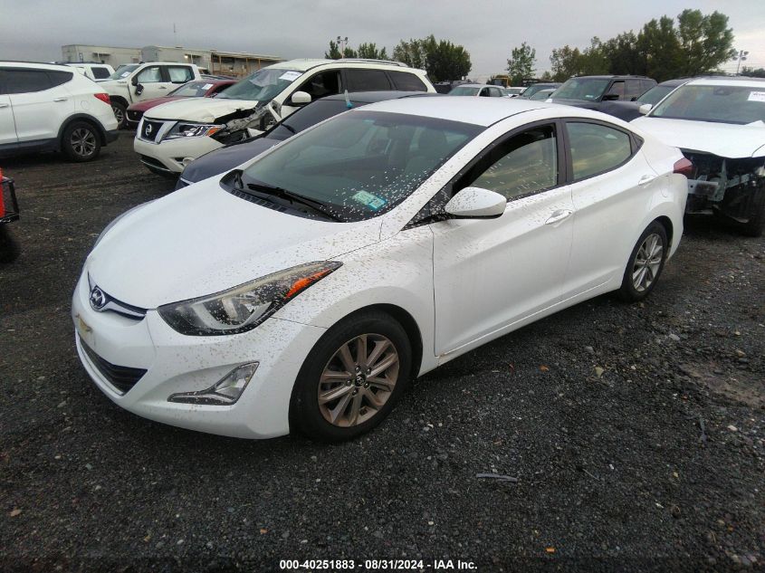 5NPDH4AE0FH636067 2015 HYUNDAI ELANTRA - Image 2