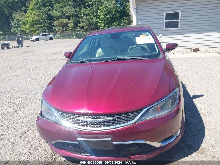 2015 Chrysler 200 C VIN: 1C3CCCCB1FN645470 Lot: 40252066