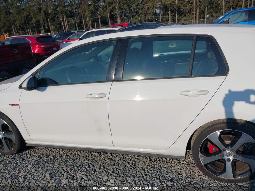 2015 Volkswagen Gti VIN: 3VW4T7AU9FM017918 Lot: 40252090