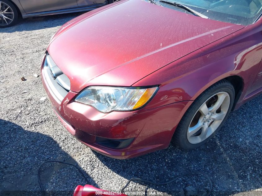 2009 Subaru Legacy 2.5I VIN: 4S3BL616097227568 Lot: 40252155