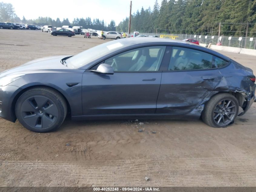 2023 Tesla Model 3 Long Range Dual Motor All-Wheel Drive VIN: 5YJ3E1EB2PF667694 Lot: 40252248