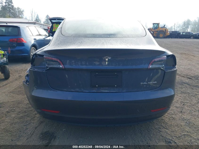 2023 Tesla Model 3 Long Range Dual Motor All-Wheel Drive VIN: 5YJ3E1EB2PF667694 Lot: 40252248