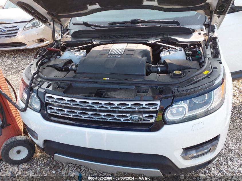 2014 Land Rover Range Rover Sport 3.0L V6 Supercharged Hse VIN: SALWR2WF4EA358087 Lot: 40252368