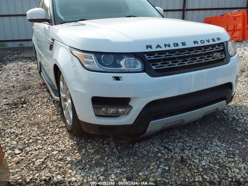 2014 Land Rover Range Rover Sport 3.0L V6 Supercharged Hse VIN: SALWR2WF4EA358087 Lot: 40252368