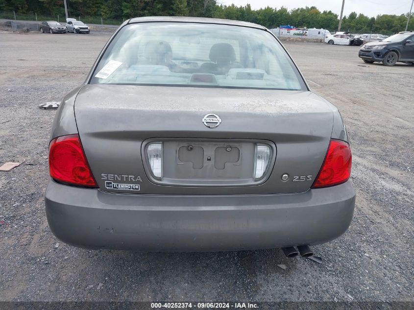 2004 Nissan Sentra 2.5S VIN: 3N1AB51A74L740871 Lot: 40252374