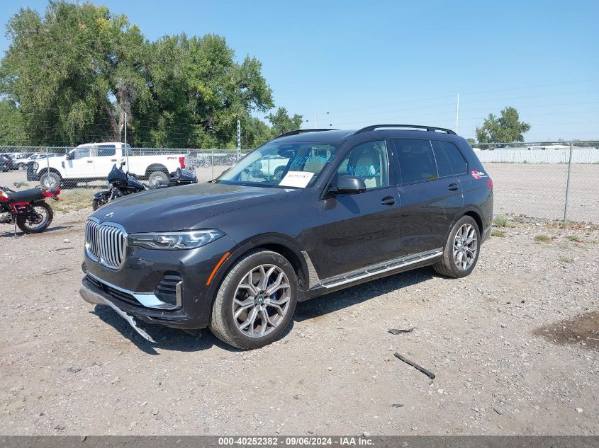 VIN 5UXCW2C02N9K38582 2022 BMW X7, Xdrive40I no.2