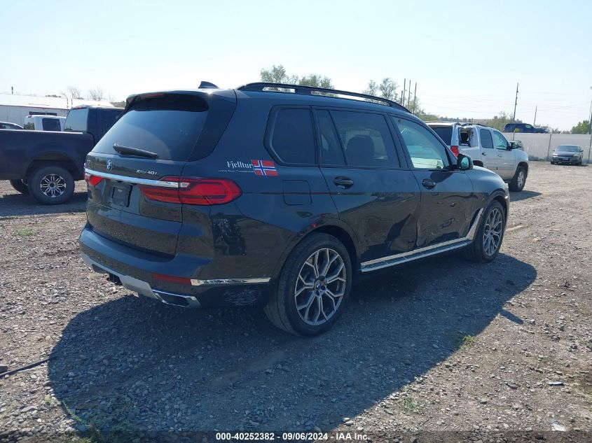 VIN 5UXCW2C02N9K38582 2022 BMW X7, Xdrive40I no.4