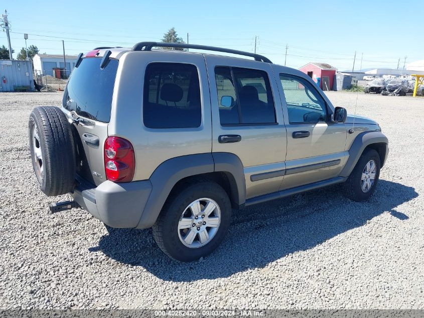 2006 Jeep Liberty Sport VIN: 1J4GL48K66W260809 Lot: 40252420