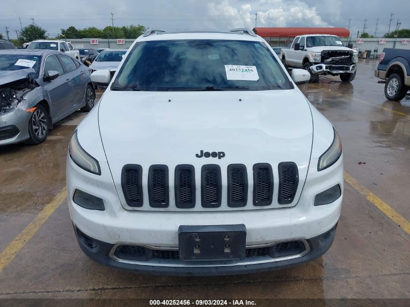 2014 Jeep Cherokee Limited VIN: 1C4PJLDS6EW256267 Lot: 40252456