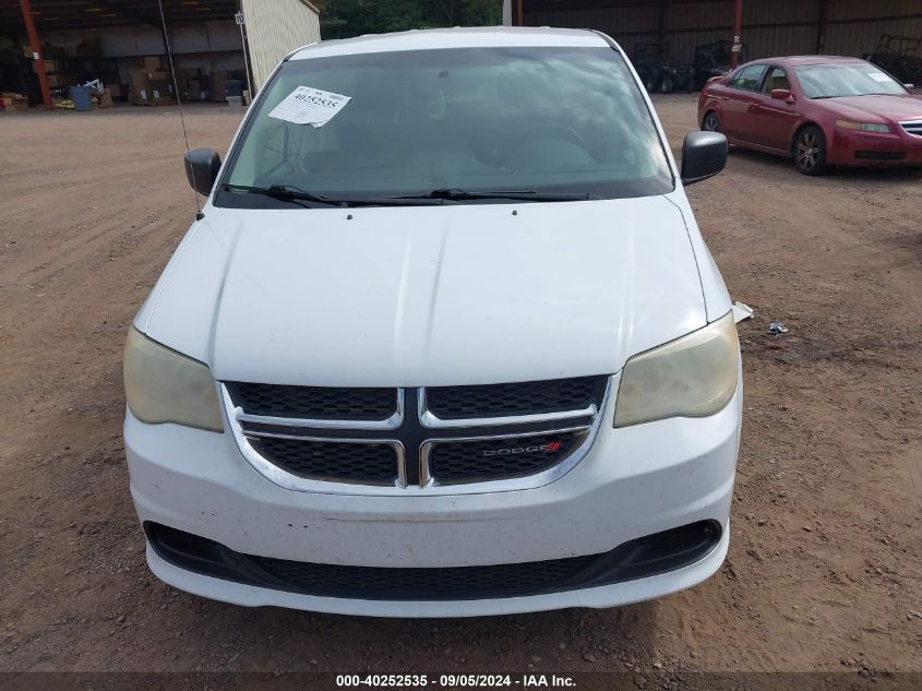 2014 Dodge Grand Caravan Se VIN: 2C4RDGBG1ER130249 Lot: 40252535