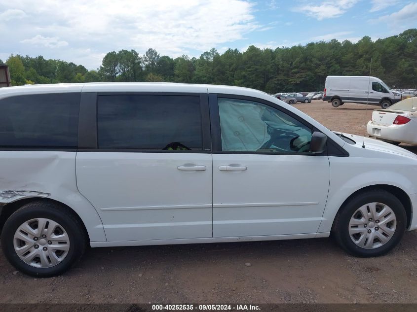 2014 Dodge Grand Caravan Se VIN: 2C4RDGBG1ER130249 Lot: 40252535