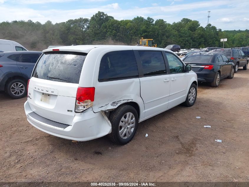 2014 Dodge Grand Caravan Se VIN: 2C4RDGBG1ER130249 Lot: 40252535