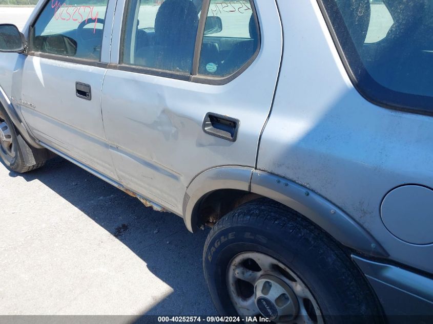 2001 Isuzu Rodeo Ls 3.2L/Ls 3.2L V6/Lse 3.2L V6/S/S 3.2L V6 VIN: 4S2DM58W114333530 Lot: 40252574