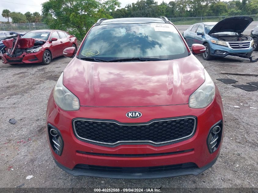 2018 Kia Sportage Ex VIN: KNDPN3AC0J7394554 Lot: 40252588