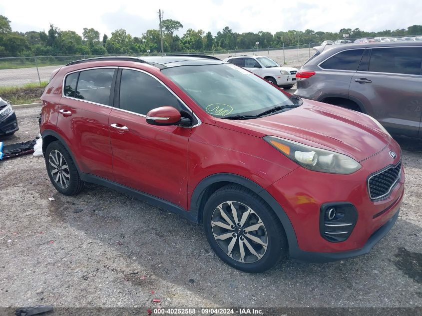 2018 Kia Sportage Ex VIN: KNDPN3AC0J7394554 Lot: 40252588