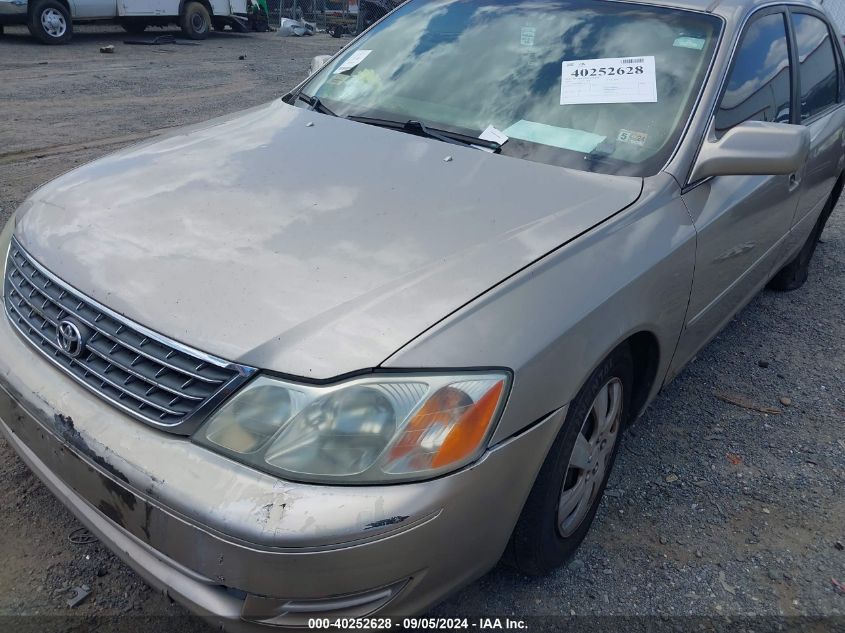 2003 Toyota Avalon Xl VIN: 4T1BF28B63U336740 Lot: 40252628