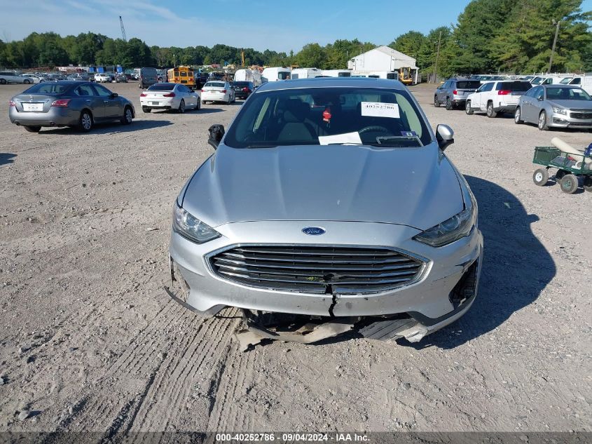 2019 Ford Fusion Se VIN: 3FA6P0LU8KR119704 Lot: 40252786