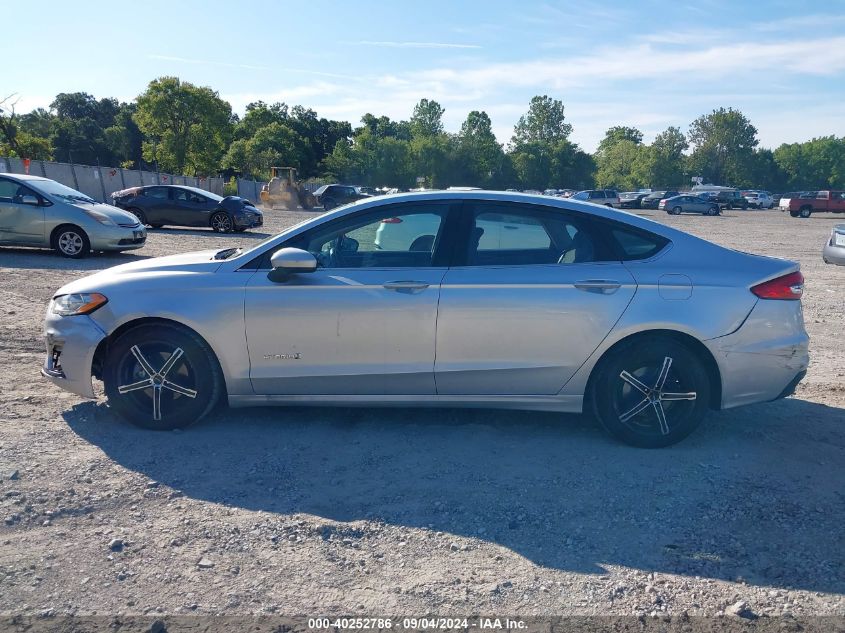 2019 Ford Fusion Se VIN: 3FA6P0LU8KR119704 Lot: 40252786