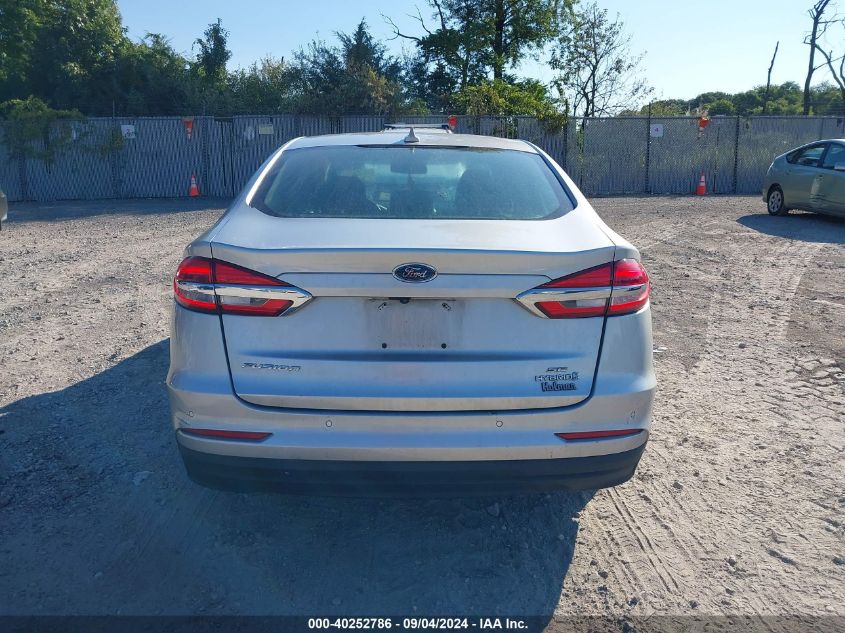 2019 Ford Fusion Se VIN: 3FA6P0LU8KR119704 Lot: 40252786